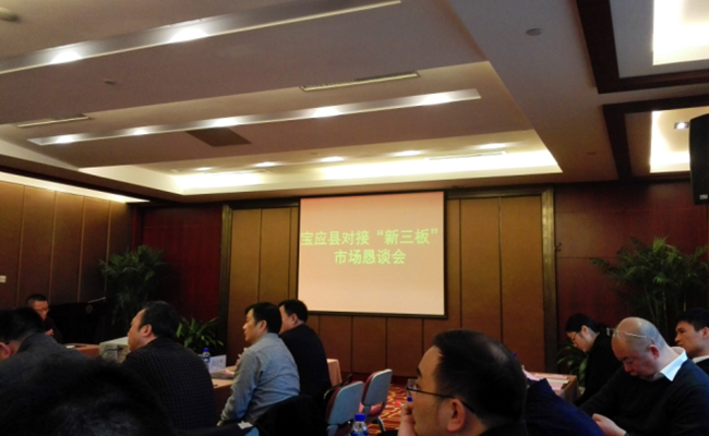 公司赴北京参加我县对接新三板市场恳谈会